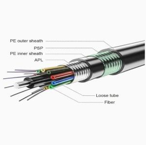 China High Crush Resistance Direct Bury Fiber Cable Installation Aluminum Alloy Armored Cable GYTA53 wholesale