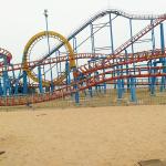 Thrilling Amusement Park Roller Coaster , Five Rings Funny Roller Coaster