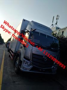 China new design FOTON Euro 5 cold room truck, refrigerated van truck for transported fresh vegetables and fruits for sale on sale