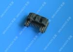 Single Port 22 Pin ESATA Port Connector , 180 Degree ATA SATA Connector