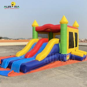 China Colorful Jumping Castle Combo Kids Inflatable Bounce House With Slide on sale