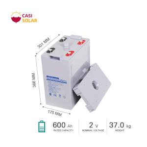 China 600Ah Sealed Valve Regulated Battery 2V Maintenance Free Lead Acid wholesale