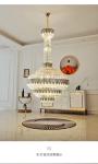 Designer Duplex Building Light Luxury Postmodern Empty Living Room hotel large