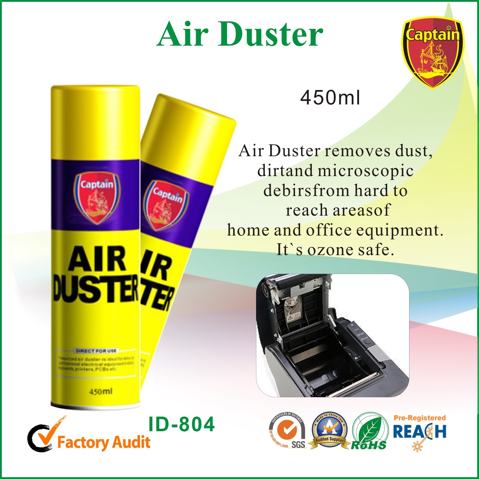Computer Canned Air Duster Industrial Cleaning Supply Removes Dust Dirt