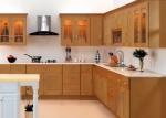 HPDL 18mm Modern Farmhouse Kitchen Brown Cabinets High Gloss Laminate Finish