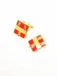 Different Styles Unique Mens Cufflinks , Metal Plated Gold Silver Novelty