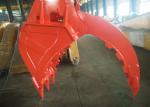 Excavator Grapple Hydraulic Bucket Thumb Grapple With Grating Bucket