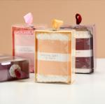 Clear PVC Folding Gift Box With Ribbon Hook Towel Socks Packaging