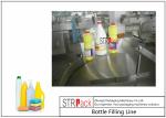 Cleaner Bottle Filling Line With Anti corrosive Gravity bottle Filler and Rotary