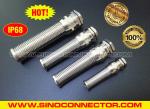 Flexible Cable Gland Metric Nickel-Plated Brass Waterproof IP68 with Spiral Anti