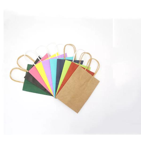 Plain Bread Kraft Packaging Bag Recycled Biodegradable Printed Colorful