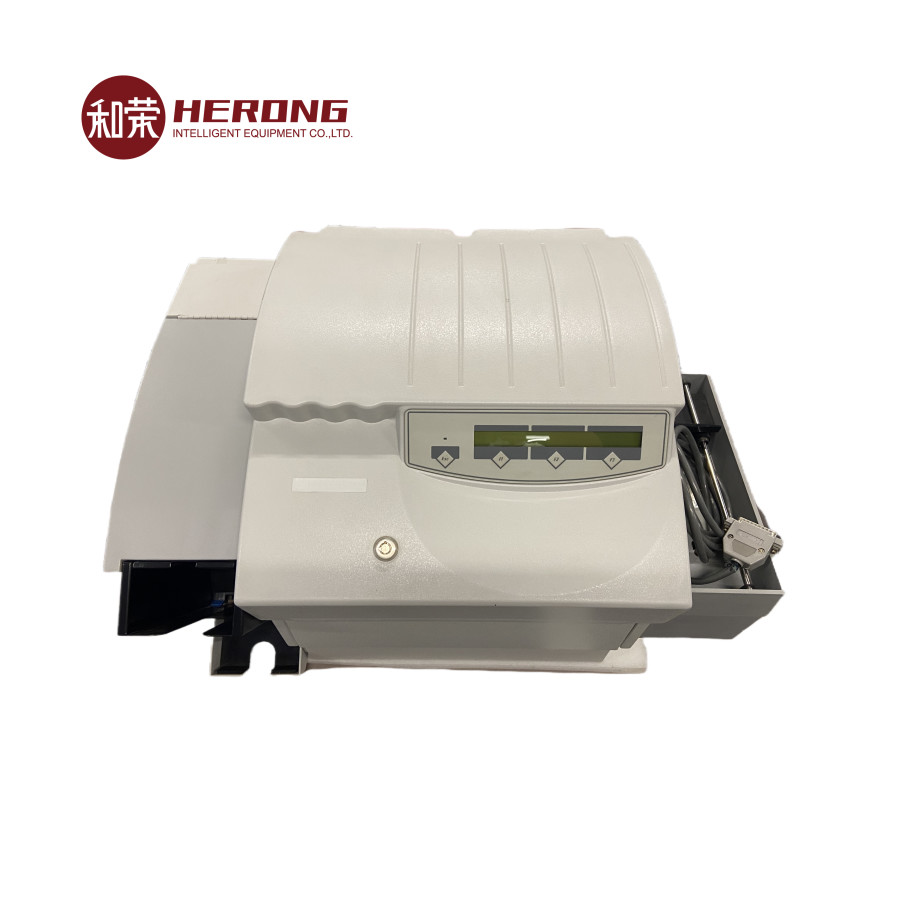 Desktop Card Embossing System Datacard Embosser 2 Line LCD Display