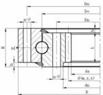 Reliable Single-Row 4 Point Contact Ball Slewing Ring Bearing 800.20A
