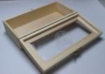 Acrylic Top Lid Handmade Wooden Boxes Handmade Style Bamboo Wood Material