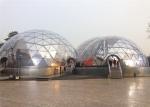 Spacious 20M Diameter Geodesic Dome Tent With Transparent Fabric
