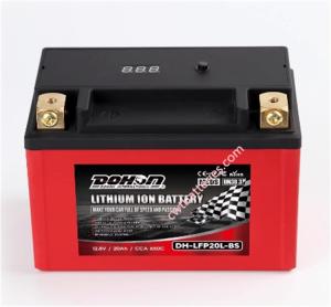 China Rechargeable AGM ATV Battery Replacement DOHON DH-LFP20L-BS 12.8V 20Ah wholesale