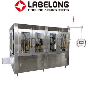 China Labelong Juice Bottling Machine 304 Stainless Steel 3 In 1 PLC Control wholesale