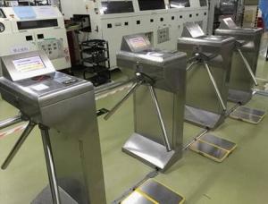China Well Finished SUS304 Tripod Turnstile Gate Three Roller With ESD Tester wholesale