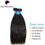Unprocessed Virgin Double Drawn Hair Extensions , Straight Style Human Hair
