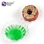 Food grade disposable dessert tableware PS plastic cake dish