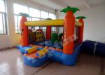 Tropical Animal Kingdom Commercial Inflatable Bounce House PVC Coated 210D Nylon