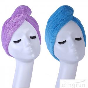 China Super Absorbent Fast Drying Microfiber Hair Turban Towel Wrap on sale