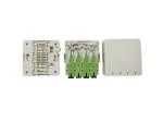 4port Small Indoor Fiber Termination Box For 35mm DIN Rack Mounted