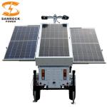 Telescopic Solar Hybrid Lighting Tower Portable Solar Light Tower Easy