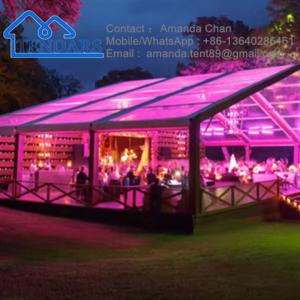 China Hot Sale UV Resistance Clear Roof Party Wedding Tent Transparent Roof Event Marquee Tent wholesale
