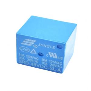 China Hot selling Relays SRD-48VDC-SL-A 48V 10A 250VAC 4PIN T73 DIP Control relay wholesale