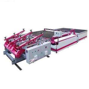 China High Precision Semi Automatic Glass Cutting Machine With Auto Glass Loading / Breaking,Semi-Automatic Glass Cutting Line wholesale