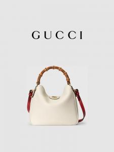 China White Leather Branded Shoulder Bag Gucci Princess Diana Handbag wholesale