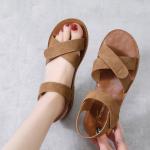 BS105 Tendon Sole Sandals Flat Shoes 2021 Summer New Shoes Student Roman Shoes