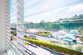 Rectangle F Green Clear Louver Glass 4mm 5mm 6mm Thickness Ventilated Glass