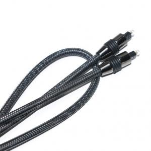China Toslink Black Nylon Braided Metal Shell OD6.0 For Output Digital Speaker TV Cable 1.2M wholesale