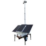 Solar Surveillance Camera Trailer 3*460W Solar Panels For Large Scale Exhibition