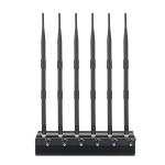 Adjustable 6 Antennas 15W High Power 3G/4G Cell phone Jammer ( 4G LTE + 4G Wimax