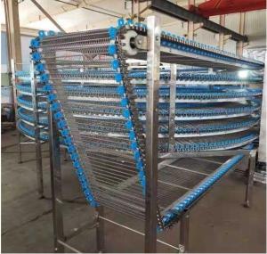 China Spiral Tower Conveyor Flexible Chain Version of Spiral Conveyor for Cake and Bread Cooling wholesale