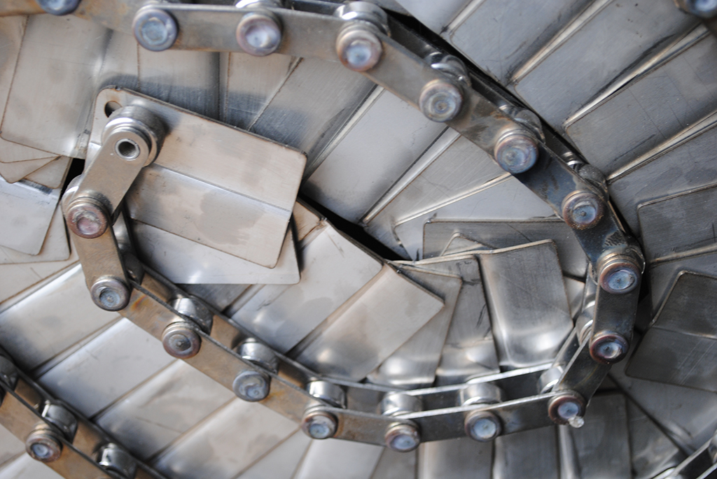 Perforated Wire Mesh Chain Plate Conveyor Belt Metal 304 / 316 Stainless Steel