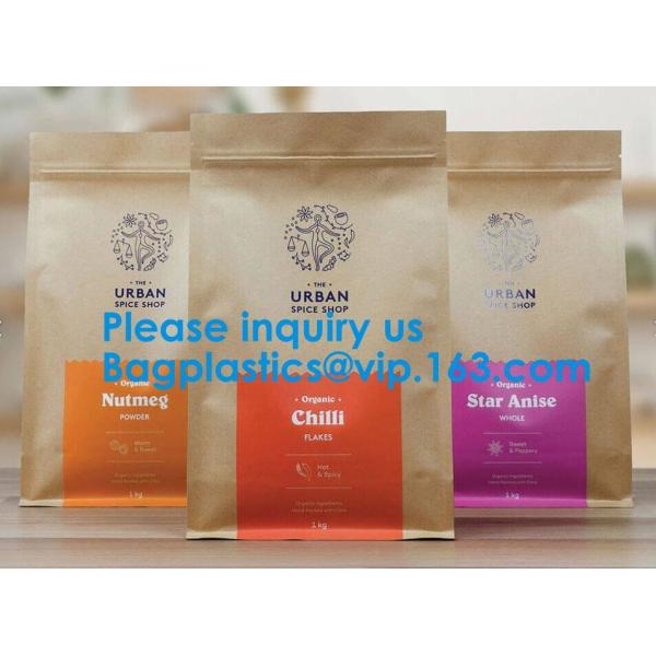 Custom Print Biodegradable Foil Packaging Soft Zipper Stand Up Bottom Gusset Plastic Drinking Pouches Bags With Straws