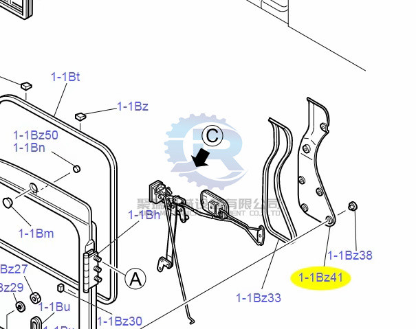YN51C01042P1 Cover Excavator Wear Parts For sk75-8 SK130-8 SK200-8 SK330-8