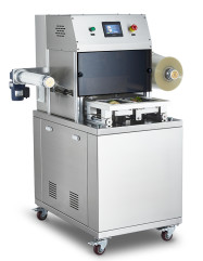 Manual Food Fresh Meat Vacuum Skin Packaging Machine Food Tray Sealing Machine