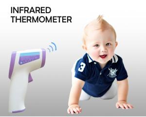 China LCD Digital Medical Grade Forehead Infrared Thermometer Baby 3 Colors Backlight wholesale