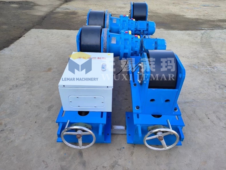Light Duty 5T Adjustable Welding Rotator With Polyurethane Rollers