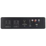 Brushed Aluminum Hotel Multiple Media wall switches and sockets