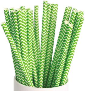 China Chevron Branded Paper Straws wholesale