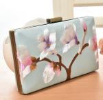 Evening bag retro hand-embroidered silk embroidered clutch bag banquet evening