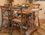 Pine Wood Frame Dining Chair for Unique Furniture Design Kitchen Restaurant
