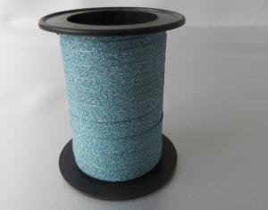 China Blue Red Yellow Curling Glitter Ribbon 5mm X 10m , Holographic Curl Ribbon For Decorative wholesale
