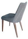Living Room Fabric Upholstered Dining Chairs , Wood Grain Chair Scratch Proof